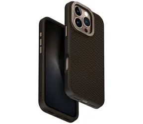 UNIQ Keva Max iPhone 16 Pro hnědá / Pouzdro / MagClick charging / Stojánek