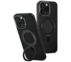 UNIQ Swivix 360 černá / Pouzdro / iPhone 16 Pro Max / 360° otočný stojánek