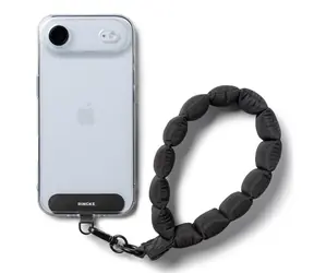 Ringke Holder & Puffer černá / Popruh na zápěstí pro telefon / univerzální