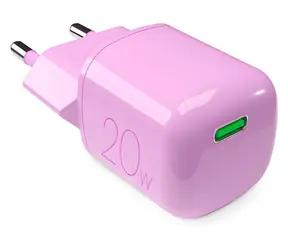 Puro 20W GaN růžová / Nabíjecí adaptér / USB-C / GaN