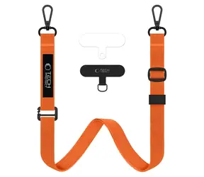 Tech-Protect C6S oranžová / Popruh na mobilní telefon / provazový / crossbody