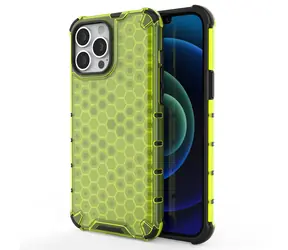 Hurtel Honeycomb Armor zelená / Kryt / Apple iPhone 13 Pro Max / Odolný / TPU Bumper