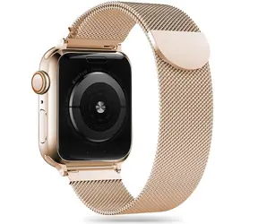 Tech-Protect MilaneseBand zlatá / Řemínek milánský tah / pro Apple Watch Series 4-9, SE, Ultra 1 a 2 / 42/44/45/49 mm