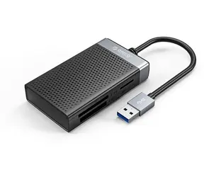 Orico CL4D-A3 černá/stříbrná / Čtečka paměťových karet / USB-A 3.0 / SD / microSD / CF / MS