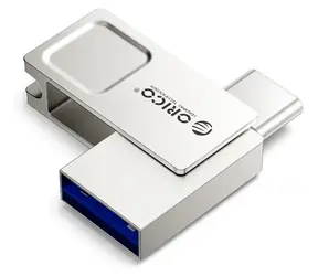 Orico U301 32GB stříbrná / Flash disk / USB-A / USB-C / USB 3.2 Gen 1