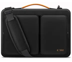 Tech-Protect Defender Bag 13-14" černá/oranžová / Brašna pro notebook