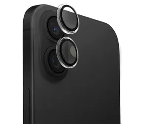 Uniq Optix Clear černá / Ochranné sklo na čočku fotoaparátu / iPhone 16, 16 Plus / s aplikátorem