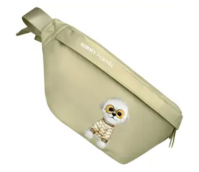 Nimmy Crossbody Glasses Cool Dog zelená / Taška přes rameno / Design pes s brýlemi