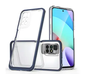 Hurtel Clear 3in1 Case Xiaomi Redmi 10 modrá