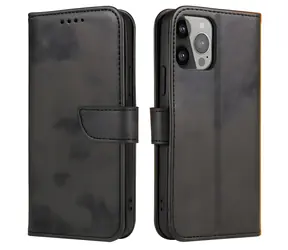 Hurtel Magnet Case peněženka pro Xiaomi Redmi A1+ černá / Pouzdro / Magnetické / Flipové / Stojánek