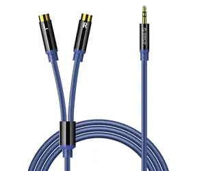 Orico AXRF modrá / Audio kabel / Jack 3,5mm (M) - 2x RCA / 1,5 m