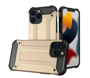 Hurtel Hybrid Armor odolné pouzdro Apple iPhone 13 Pro Max zlatá / Pouzdro / Odolné / Hybrid Armor