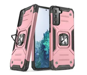 Wozinsky Ring Armor růžová / Kryt na mobil / odolný hybridní / magnetický kroužkový držák / Samsung Galaxy S22+
