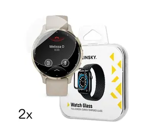 Wozinsky Tvrzené sklo pro Garmin Venu 3S 41mm (2 ks) / Ochranné sklo / Full Glue