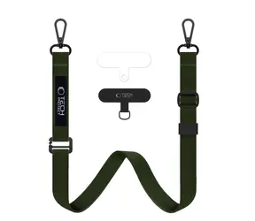 Tech-Protect C65 Rope olivová / Crossbody popruh pro smartphone