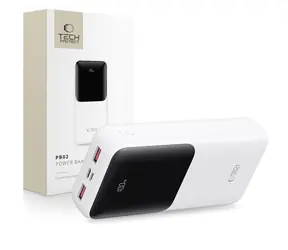 Tech-Protect PB02 bílá / Powerbanka / 20 000 mAh / 22,5 W