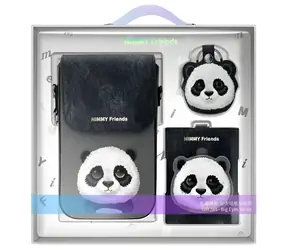 Nimmy Big Eyed Pet 2.0 Panda černá / Pouzdro na telefon / Peněženka / Pouzdro na lokalizační tracker