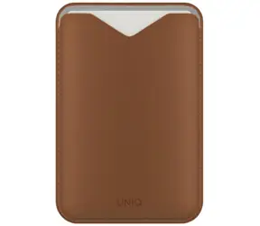 UNIQ Lyden Evo hnědá / Magnetická peněženka na telefon / MagSafe uchycení