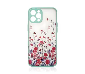 Hurtel Design Case flower světle modrá / Kryt / Apple iPhone 12 Pro