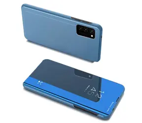 Hurtel Clear View pro Samsung Galaxy A03s modrá / Flip pouzdro / Průhledné