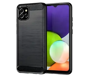 Hurtel Carbon Case černá / Ochranný kryt / Karbonový vzhled / Samsung Galaxy A03s
