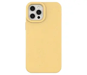 Hurtel Eco Case žlutá / Pouzdro / Silikonové / iPhone 12 Pro