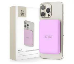 Tech-Protect LifeMag PB10 růžová / Powerbanka MagSafe / 5000mAh