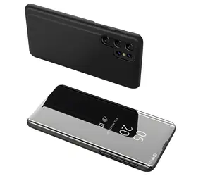 Hurtel Clear View Pouzdro s klopou pro Samsung Galaxy A05s černá