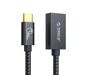 Orico CAF31 černá / Kabel USB-C / USB-C - USB-A OTG / 1 m / 10 Gbps