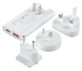 Choetech PD6011 bílá / Síťová nabíječka / GaN / 65W / USB-C + USB-A