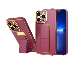 Hurtel Kickstand Case červená / Kryt / Apple iPhone 12 / Stojánek