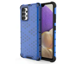 Hurtel Honeycomb Case Samsung Galaxy A03s modrá / Ochranný kryt / Gelový rám / Odolný