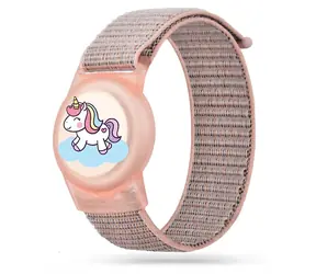 Tech-Protect Nylon Strap růžová / Poutko / pro Apple AirTag 1/2 / nylon
