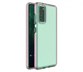 Hurtel Spring Case světle růžová / Kryt / Samsung Galaxy A72 4G / TPU gel / Barevný rámeček