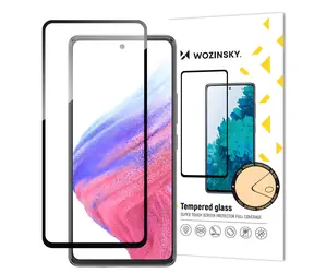 Wozinsky Full Glue černá / Tvrzené sklo / Samsung Galaxy A54 5G / 9H / lepení přes celý displej