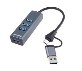 PremiumCord 5G SuperSpeed USB-C a USB-A Hub / Hub / 4x USB-A 3.2 Gen 1 / 5 Gbps