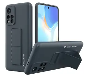 Wozinsky Kickstand Case tmavě modrá / Pouzdro se stojánkem / Xiaomi POCO M4 Pro 5G / Silikonové