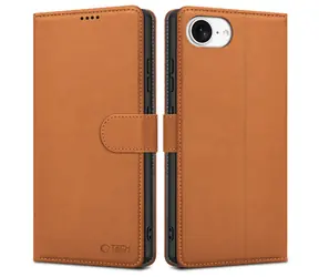 Tech-Protect Wallet hnědá / Peněženka / Apple iPhone 16e