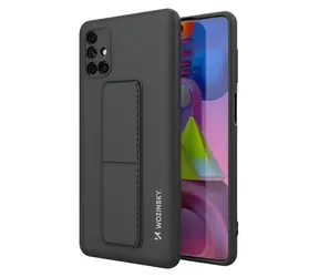 Wozinsky Kickstand Case černá / Kryt / Samsung Galaxy M51 / Silikonový / Se stojánkem