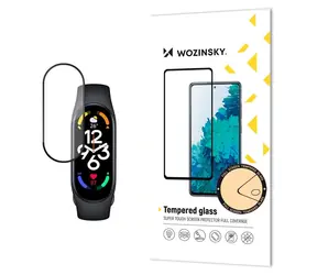 Wozinsky Full Glue Tvrzené sklo černá / Ochranné sklo / Xiaomi Mi Band 7