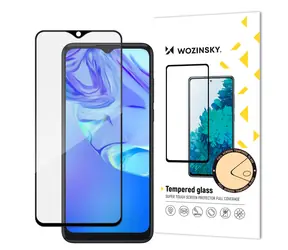 Wozinsky Full Glue tvrzené sklo s rámečkem pro TCL 305 černé / Ochranné sklo / Case Friendly