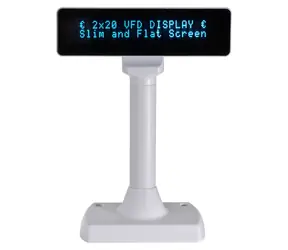Virtuos FV-2030W bílá / Zákaznický displej / VFD / 2x20 znaků / 9 mm / RS232 / vč. napájení +12V