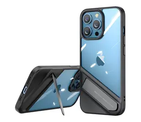 Ugreen Fusion 90153 černá / Pouzdro se stojánkem / Apple iPhone 13 Pro / Tvrzený, gelový rám
