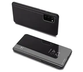 Hurtel Clear View Case Samsung Galaxy A03s černá / Flipové pouzdro / Průhledné okénko