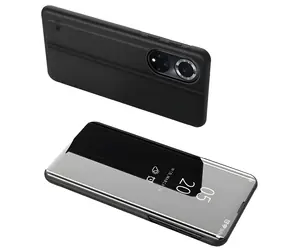 Hurtel Clear View Case flipové pouzdro pro Huawei Nova 9 černá / Pouzdro / Flipové / Průhledné okénko / Stojánek