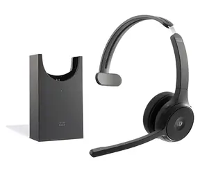 Cisco Headset 721 Wireless Carbon Black / bezdrátová náhlavní souprava / jednostranné sluchátko / mikrofon / stojánek