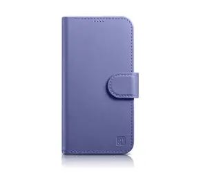 iCarer Wallet Case 2in1 světle fialová / Pouzdro / Kožené flip / Anti-RFID / Apple iPhone 14 Pro Max
