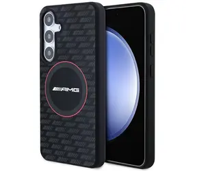 Mercedes-AMG Silicone Carbon Pattern MagSafe černá / Kryt / Samsung Galaxy S24 / silikon / MagSafe