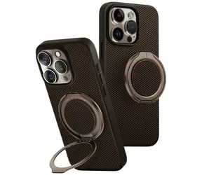 UNIQ Keva Air iPhone 16 Pro hnědá / Ochranný kryt / MagClick charging / GripFit