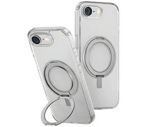 UNIQ Swivix 360 transparentní / Pouzdro / Apple iPhone 16e / 360° otočný stojánek
